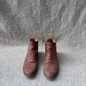 Women’s Lucky Brand Brown Leather Ankle Booties